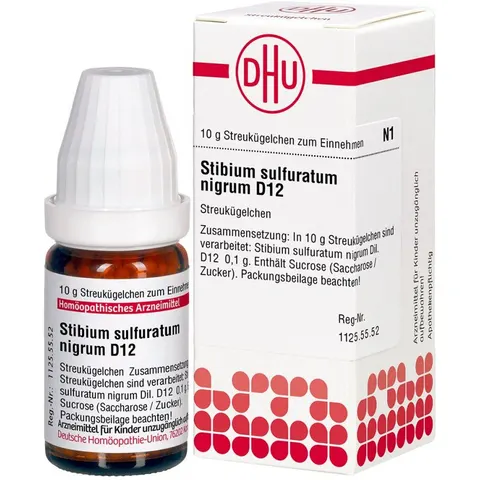 DHU Stibium Sulf. nigrum D12 Globuli – Bild 2