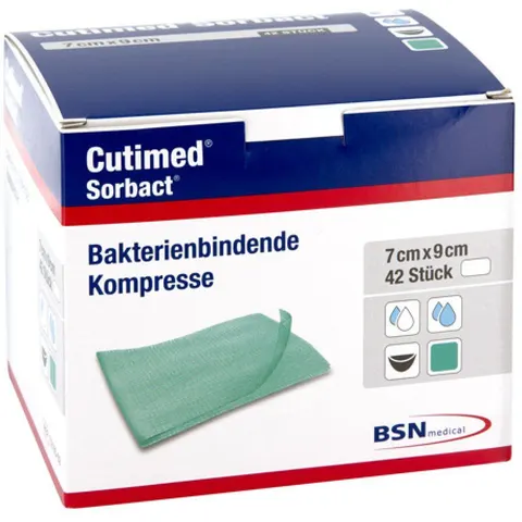 Cutimed Sorbact Kompressen 7x9 cm – 07348657 – Bild 2
