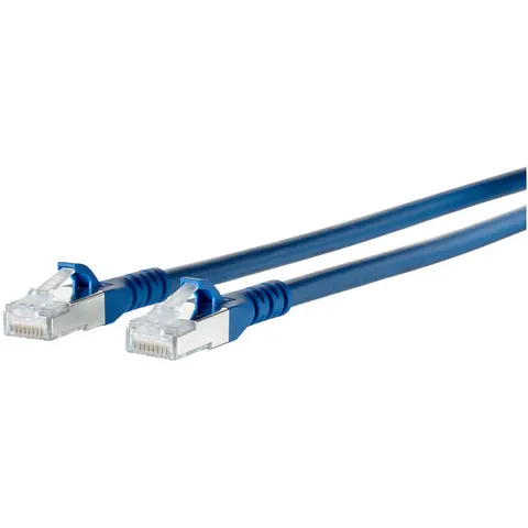 BTR NETCOM Patchkabel S/FTP bl 5,0m Cat.6A 1308455044-E ; Metz Connect) – Bild 2