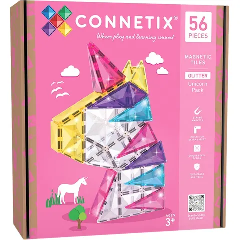 Connetix Glitter Unicorn Pack 56 Piezas – imagen 2