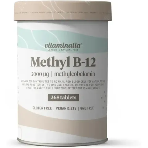 Vitaminalia Vitamina B12 (Metilcobalamina) 2000Mcg - 365 Tabs – imagen 2