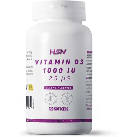 HSN Vitamina D3 1000UI 120 Perlas – imagen 2