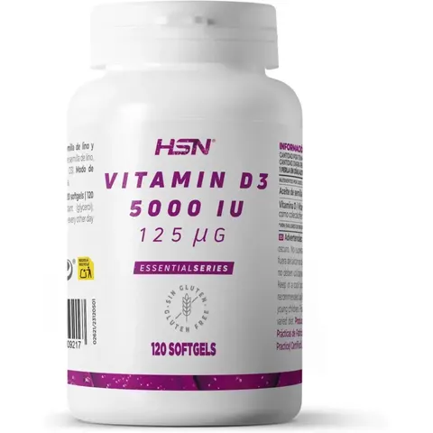 HSN Vitamina D3 5000UI 120 Perlas – imagen 2