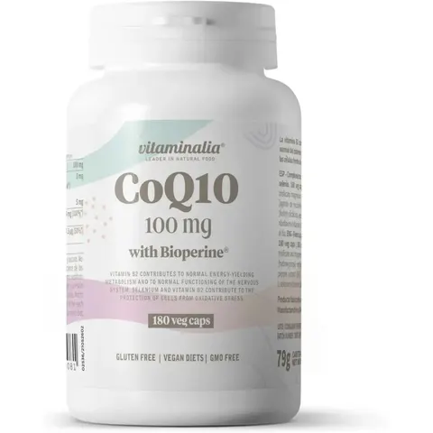 Vitaminalia CoQ10 + Bioperine100mg 180 Cápsulas – imagen 2