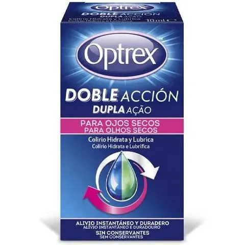 Optrex Colirio doble accion ojos secos 10ml – imagen 2