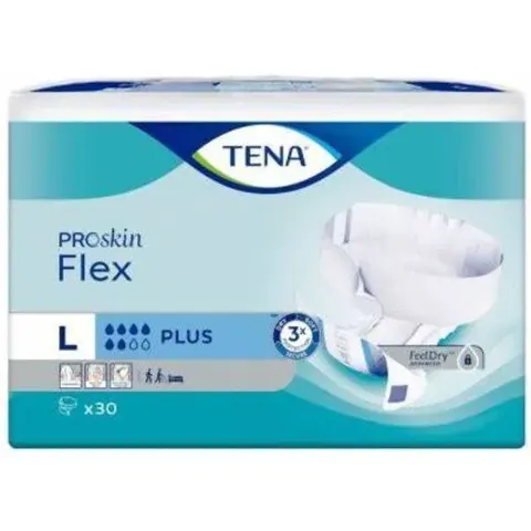 Tena Pañal Flex Plus Grande x30 – imagen 2