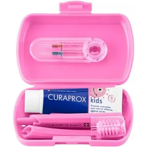 Curaprox Kids Set de Viaje Rosa – imagen 2
