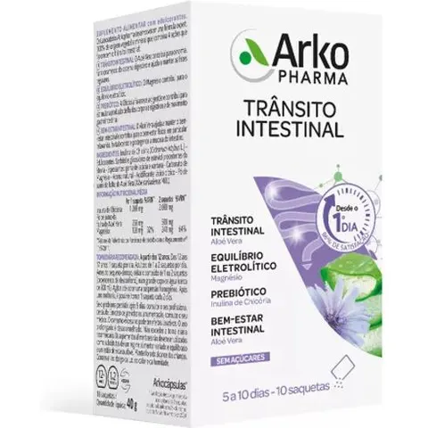 Arkopharma Tránsito Intestinal x10 Sobres – imagen 3