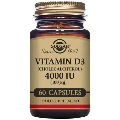 Solgar Vitamina D3 4000UI 60 VCaps – imagen 4