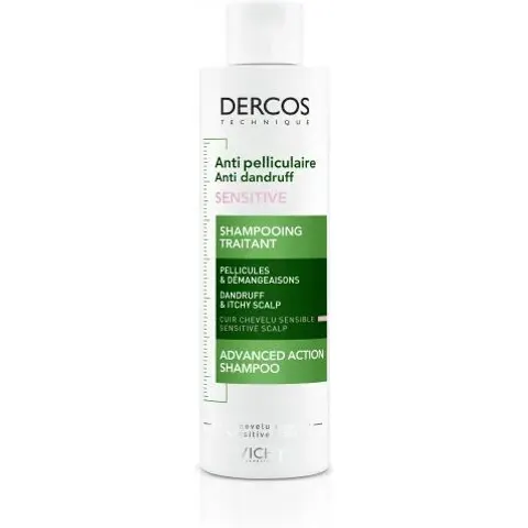 Vichy Dercos Champú Anticaspa Sensitive 200 ml 200 ml – imagen 2