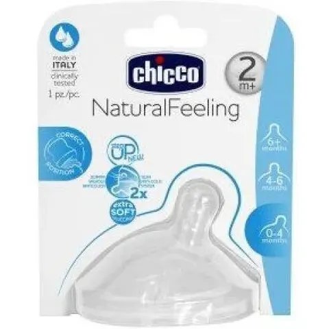 Chicco NaturalFeeling Tetina Silicona 2M+ – imagen 3