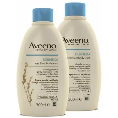 Aveeno Dermexa Gel de Ducha Emoliente 2x300ml – imagen 2