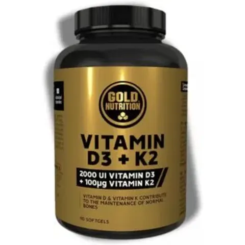 GoldNutrition Vitamina D3+K2 90 Cápsulas – imagen 2