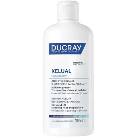 Ducray Kelual Squanorm champú refrescante anticaspa 400 ml – imagen 4