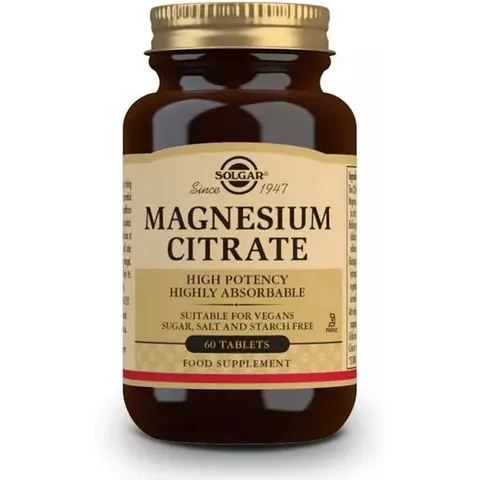 Solgar CITRATO DE MAGNESIO 60 Tabs – imagen 2