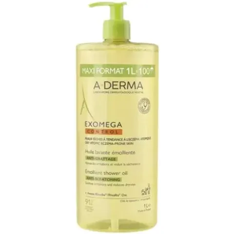 A-Derma Exomega Control Aceite de ducha 1L – imagen 2