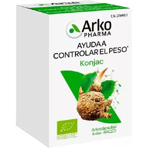 Arkocápsulas Glucomanano 80 cápsulas – imagen 2