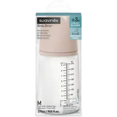 Suavinex ZeroZero Biberão +3m 270ml – imagen 2