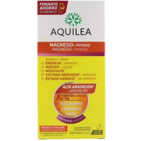 Aquilea MAGNESIO+POTASIO comprimidos efervescentes 28 u – imagen 2