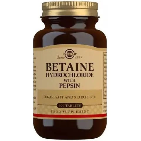 Solgar Betaina Hidroclorida 100 Comprimidos – imagen 4