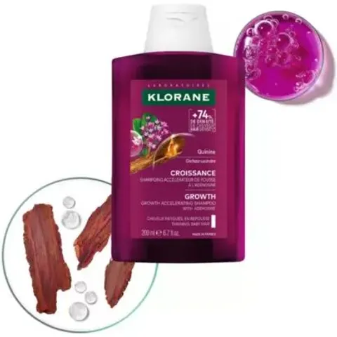 Klorane Quinine Crescimiento Shampoo 200ml – imagen 4