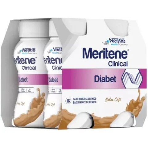 Resource Meritene Clinical Diabet, complemento alimenticio 4x200mL Coffee – imagen 2