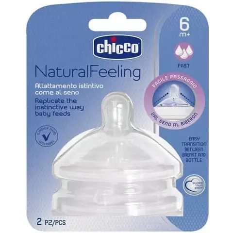 Chicco NaturalFeeling Tetina Silicona 6M+ x2 – imagen 2