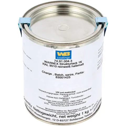 Warnex Structure Paint White 1Kg Blanco Mate – imagen 2
