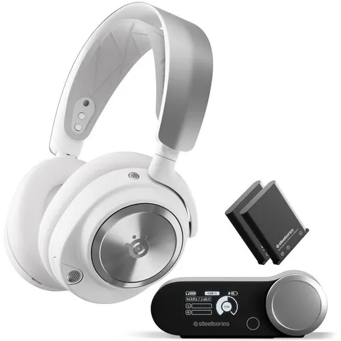 Steelseries Arctis Nova Pro Wireless Plata, Blanco – imagen 2