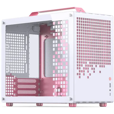 Jonsbo Caja Micro-ATX Z20 Blanco/Rosa – imagen 2
