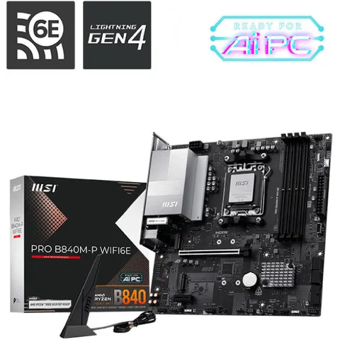 MSI Placa Base PRO B840M-P WIFI6E – imagen 3