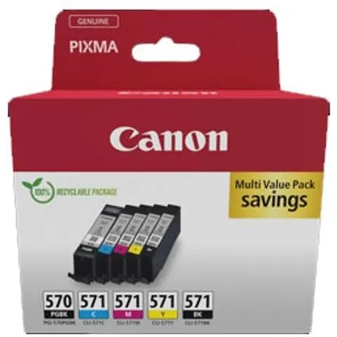 Canon PGI-570 / CLI-571 pack 5 colores (0372C004) – imagen 2