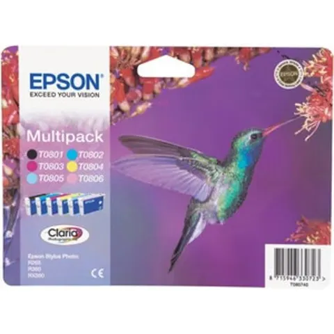 Epson multipack T080740 n+c+m+a+cc+cm – imagen 2