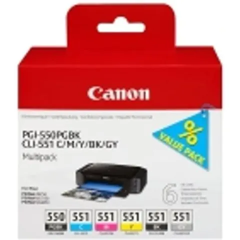 Canon PGI-550PGBK/CLI-551 Multipack – imagen 2