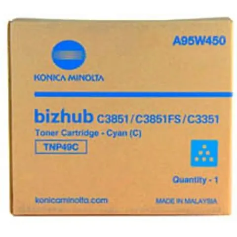 Konica Minolta TNP-49C toner cian – imagen 2