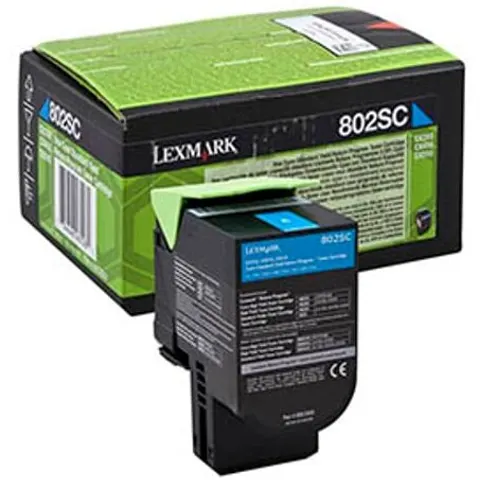 Lexmark 802SC (80C2SC0) toner cian – imagen 2