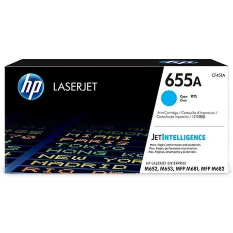 HP 655A (CF451A) toner cian – imagen 2