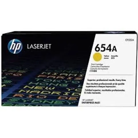 HP 654A (CF332A) toner Amarillo – imagen 2