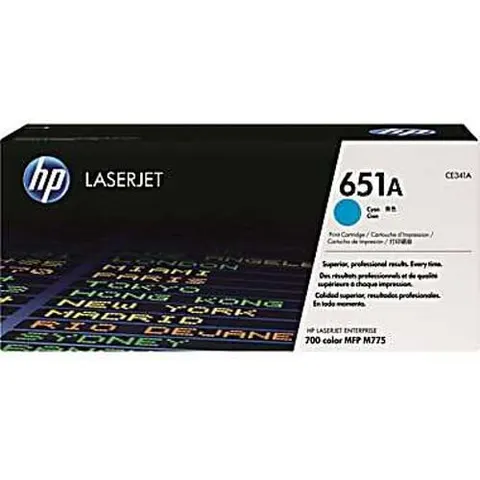 HP 651A (CE341A) toner cian – imagen 2
