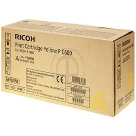 Ricoh type P C600 toner 408317 amarillo – imagen 2