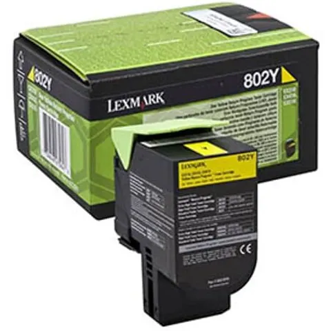 Lexmark 802Y (80C20Y0) toner amarillo – imagen 2