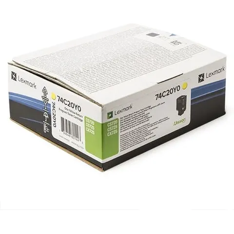 Lexmark 74C20Y0 toner amarillo – imagen 2