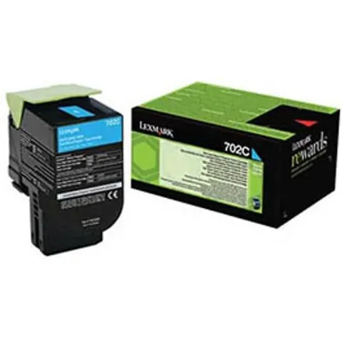 Lexmark 702C toner cian – imagen 2
