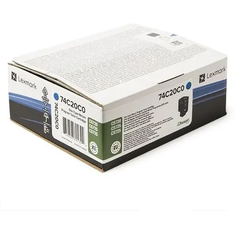 Lexmark 74C20C0 toner cian – imagen 2