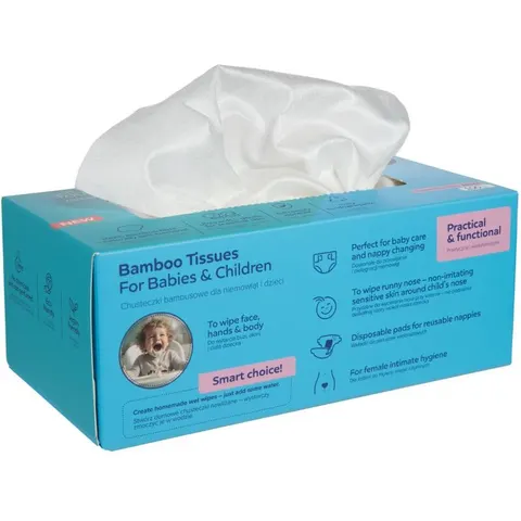 Bamboo Tissues Postpartum Pads Toallitas De Bambú 100 Ud – imagen 2