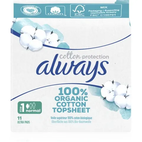Cotton Protection Normal Compresas Sin Perfume 11 Ud – imagen 2