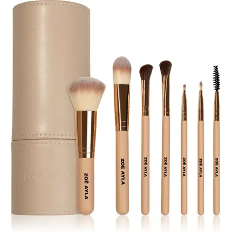 Makeup Brush Set 7 Piece Set De Brochas Con Estuche – imagen 2