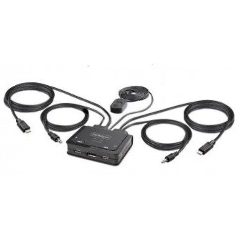 StarTech.com C2-D46-UC2-CBL-KVM interruptor KVM Negro – imagen 2
