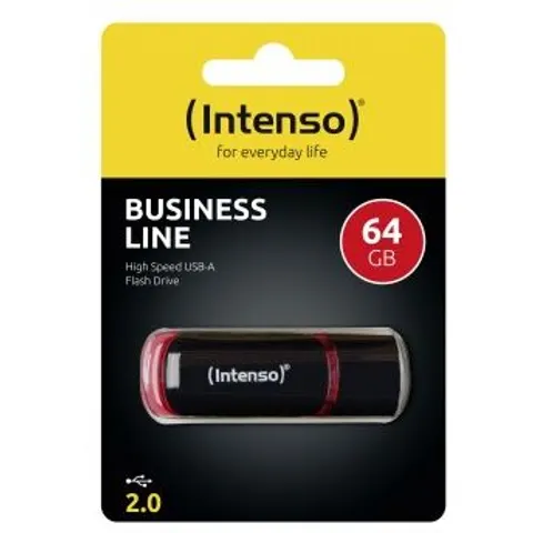 Intenso 64GB USB2.0 64GB - USB Type-A - Negro, Rojo – imagen 2