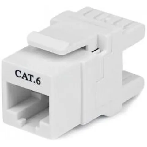 StarTech.com Jack Conector de Pared Módulo Keystone RJ45 Hembra Cat6 de Red 180º - Blanco - Tipo 110 – imagen 2